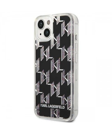 Karl Lagerfeld KLHCP14SLMNMK iPhone 14 6.1 "hardcase black / black Liquid Glitter Monogram