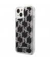 Karl Lagerfeld KLHCP14SLMNMK iPhone 14 6.1 "hardcase black / black Liquid Glitter Monogram