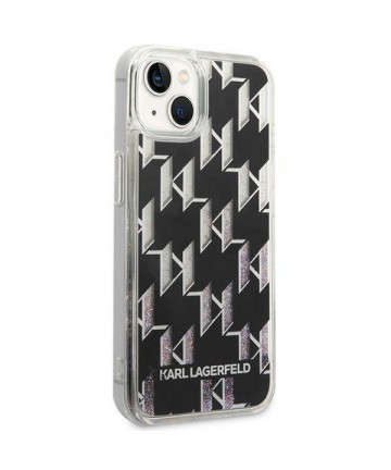 Karl Lagerfeld KLHCP14SLMNMK iPhone 14 6.1 "hardcase black / black Liquid Glitter Monogram
