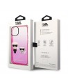 Karl Lagerfeld Gradient Ikonik Karl&Choupette Case for iPhone 14 Plus - Pink