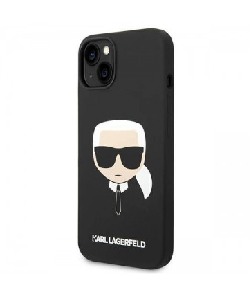 Karl Lagerfeld KLHCP14MSLKHBK iPhone 14 Plus 6.7 "hardcase black / black Silicone Karl`s Head