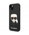 Karl Lagerfeld KLHCP14MSLKHBK iPhone 14 Plus 6.7 "hardcase black / black Silicone Karl`s Head