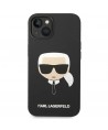 Karl Lagerfeld KLHCP14MSLKHBK iPhone 14 Plus 6.7 "hardcase black / black Silicone Karl`s Head