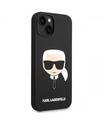 Karl Lagerfeld KLHCP14MSLKHBK iPhone 14 Plus 6.7 "hardcase black / black Silicone Karl`s Head