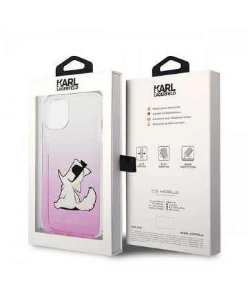 Karl Lagerfeld KLHCP14MCFNRCPI iPhone 14 Plus 6.7 "hardcase pink / pink Choupette Fun