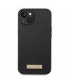 Guess GUHMP14MSBPLK iPhone 14 Plus 6.7" black/black hard case Silicone Logo Plate MagSafe