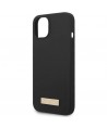 Guess GUHMP14MSBPLK iPhone 14 Plus 6.7" black/black hard case Silicone Logo Plate MagSafe