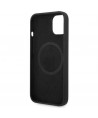 Guess GUHMP14MSBPLK iPhone 14 Plus 6.7" black/black hard case Silicone Logo Plate MagSafe
