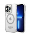 Guess GUHMP14LHTRMS iPhone 14 Pro 6.1" silver/silver hard case Metal Outline Magsafe