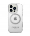 Guess GUHMP14LHTRMS iPhone 14 Pro 6.1" silver/silver hard case Metal Outline Magsafe