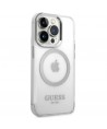 Guess GUHMP14LHTRMS iPhone 14 Pro 6.1" silver/silver hard case Metal Outline Magsafe