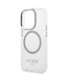 Guess GUHMP14LHTRMS iPhone 14 Pro 6.1" silver/silver hard case Metal Outline Magsafe