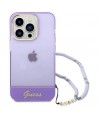 Guess GUHCP14XHGCOHU iPhone 14 Pro Max 6.7" purple/purple hardcase Translucent Pearl Strap