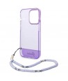 Guess GUHCP14XHGCOHU iPhone 14 Pro Max 6.7" purple/purple hardcase Translucent Pearl Strap