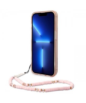 Guess GUHCP14XHGCOHP iPhone 14 Pro Max 6.7" pink/pink hardcase Translucent Pearl Strap