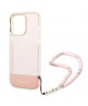 Guess GUHCP14XHGCOHP iPhone 14 Pro Max 6.7" pink/pink hardcase Translucent Pearl Strap