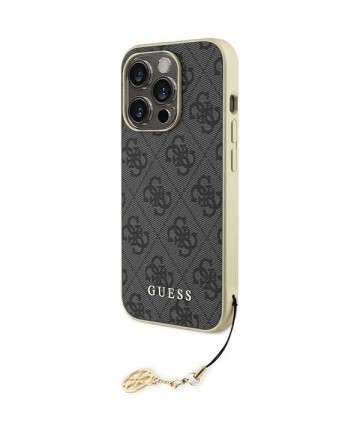 Guess GUHCP15LGF4GGR iPhone 15 Pro 6.1" gray/gray hardcase 4G Charms Collection