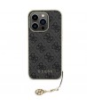 Guess GUHCP15LGF4GGR iPhone 15 Pro 6.1" gray/gray hardcase 4G Charms Collection