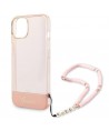 Guess GUHCP14MHGCOHP iPhone 14 Plus 6.7" pink/pink hardcase Translucent Pearl Strap