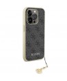 Guess GUHCP15LGF4GGR iPhone 15 Pro 6.1" gray/gray hardcase 4G Charms Collection
