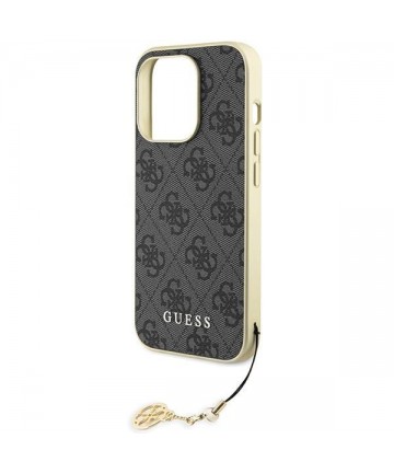 Guess GUHCP15LGF4GGR iPhone 15 Pro 6.1" gray/gray hardcase 4G Charms Collection