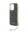 Guess GUHCP15LGF4GGR iPhone 15 Pro 6.1" gray/gray hardcase 4G Charms Collection
