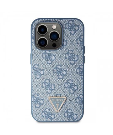Guess GUHCP15LP4TDSCPB iPhone 15 Pro 6.1" blue/blue hardcase Crossbody 4G Metal Logo