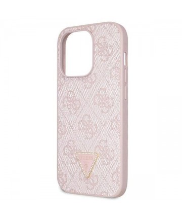 Guess GUHCP15LP4TDSCPP iPhone 15 Pro 6.1" pink/pink hardcase Crossbody 4G Metal Logo