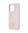 Guess GUHCP15LP4TDSCPP iPhone 15 Pro 6.1" pink/pink hardcase Crossbody 4G Metal Logo