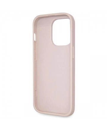Guess GUHCP15LP4TDSCPP iPhone 15 Pro 6.1" pink/pink hardcase Crossbody 4G Metal Logo