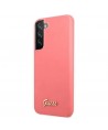 Guess GUHCS22MLSLMGFU S22+ S906 fuchsia/fuchsia hardcase Silicone Script Metal Logo