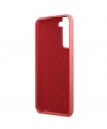Guess GUHCS22MLSLMGFU S22+ S906 fuchsia/fuchsia hardcase Silicone Script Metal Logo
