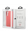Guess GUHCS22MLSLMGFU S22+ S906 fuchsia/fuchsia hardcase Silicone Script Metal Logo