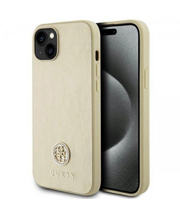 Guess GUHCP15MPS4DGPD iPhone 15 Plus 6.7" gold/gold hardcase Strass Metal Logo