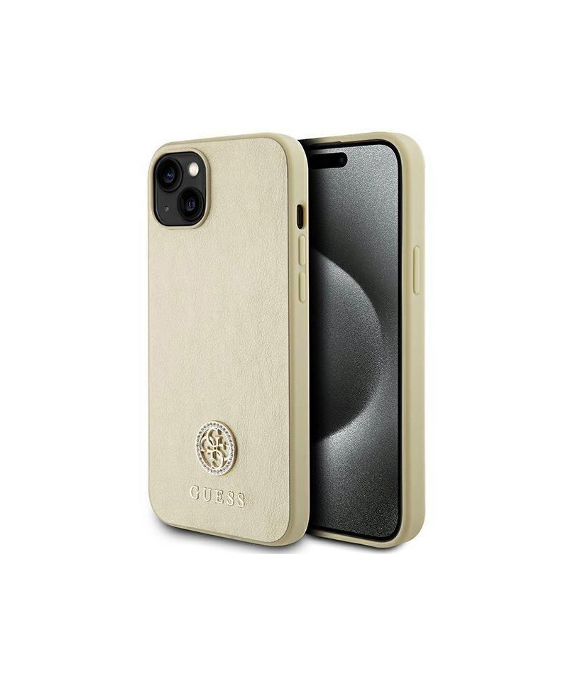 Guess GUHCP15MPS4DGPD iPhone 15 Plus 6.7" gold/gold hardcase Strass Metal Logo