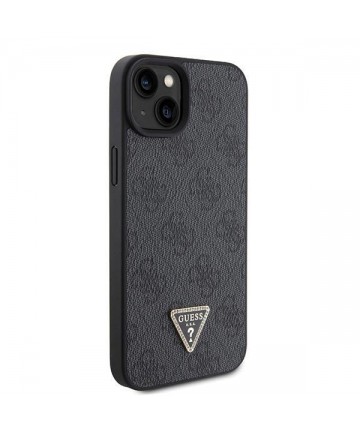 Guess GUHCP15SP4TDSCPK iPhone 15 6.1" black/black hardcase Crossbody 4G Metal Logo
