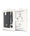 Guess GUHCP15SP4TDSCPK iPhone 15 6.1" black/black hardcase Crossbody 4G Metal Logo