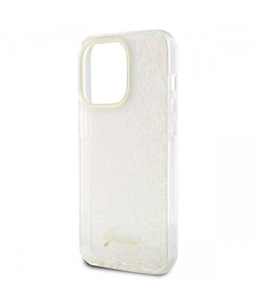 Guess GUHCP15XHDECMP iPhone 15 Pro Max 6.7" pink/pink hardcase IML Faceted Mirror Disco Iridescent