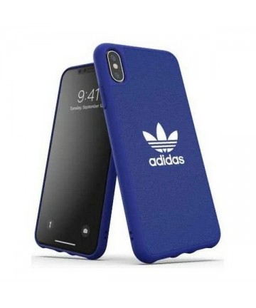 Adidas Moulded Case CANVAS iPhone Xs Max niebieski/blue 34960