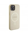 Guess GUHMP15MPSAHMCB iPhone 15 Plus 6.7" gold/gold hardcase Saffiano MagSafe