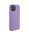Guess GUHMP15SPSAHMCU iPhone 15 6.1" purple/purple hardcase Saffiano MagSafe