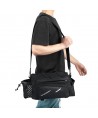 Wozinsky Bike Pannier Rack Bag with Shoulder Strap 9L (Rain Cover Included) Black (WBB22BK)