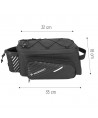 Wozinsky Bike Pannier Rack Bag with Shoulder Strap 9L (Rain Cover Included) Black (WBB22BK)
