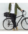 Wozinsky Bike Pannier Rack Bag with Shoulder Strap 9L (Rain Cover Included) Black (WBB22BK)