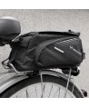 Wozinsky Bike Pannier Rack Bag with Shoulder Strap 9L (Rain Cover Included) Black (WBB22BK)