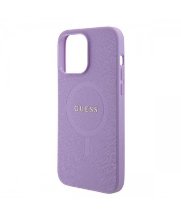 Guess GUHMP15XPSAHMCU iPhone 15 Pro Max 6.7" purple/purple hardcase Saffiano MagSafe