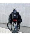 Wozinsky Bike Pannier Rack Bag with Shoulder Strap 9L (Rain Cover Included) Black (WBB22BK)