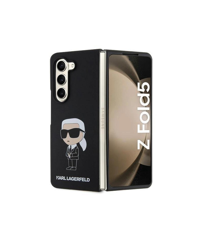 Karl Lagerfeld KLHCZFD5SNIKBCK Z Fold5 hardcase black/black Silicone Ikonik