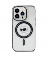 Karl Lagerfeld KLHMP15XHKHNOTK iPhone 15 Pro Max 6.7" transparent hardcase IML Karl`s Head MagSafe