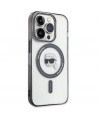 Karl Lagerfeld KLHMP15XHKHNOTK iPhone 15 Pro Max 6.7" transparent hardcase IML Karl`s Head MagSafe